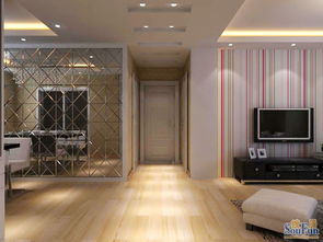 現(xiàn)代簡約三居室130平米5萬 遠(yuǎn)洋一方裝修案例 北京房天下家居裝修網(wǎng)